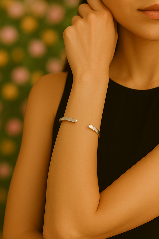 Esclava Plateada 4 mm Personalizada