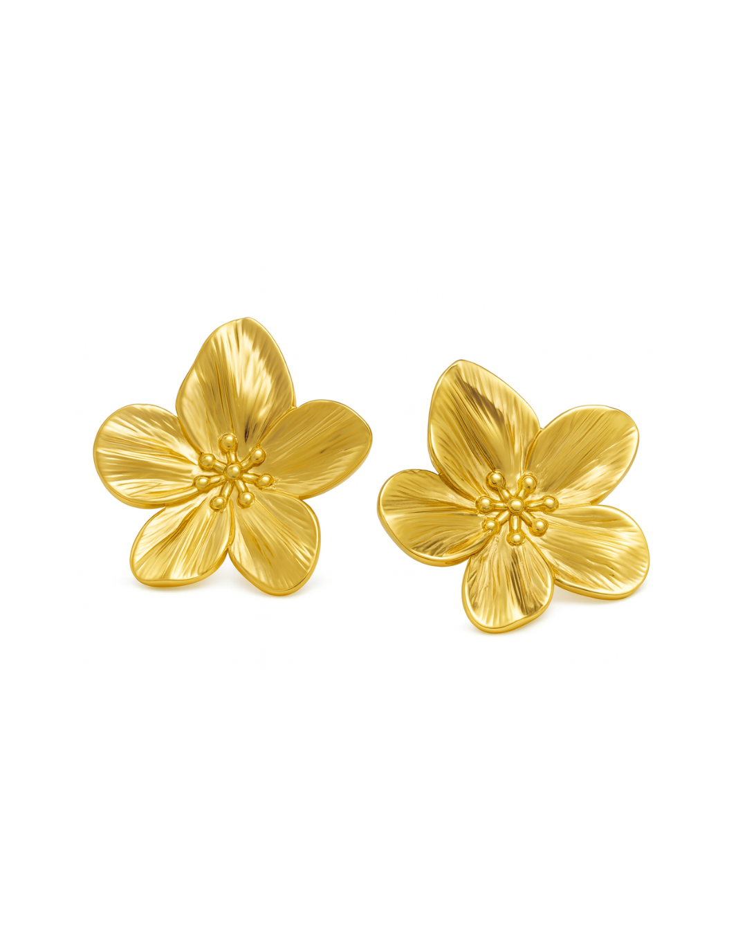 Aretes Flor Dorada
