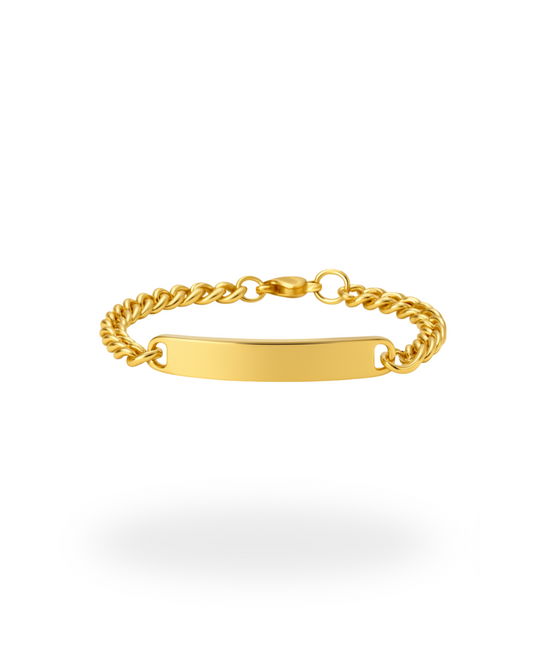 Brazalete Cubano Dorado