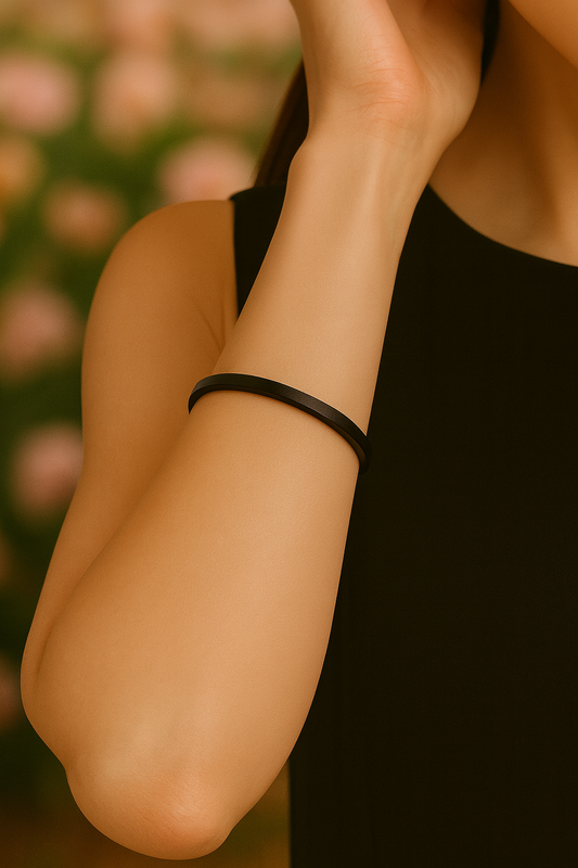 Esclava Negra 6 mm Personalizada