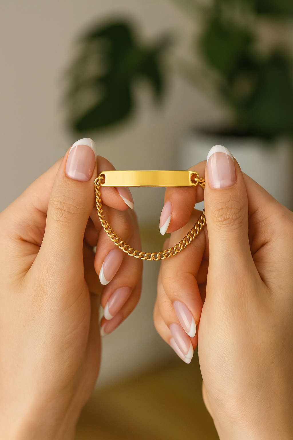 Brazalete Cubano Dorado