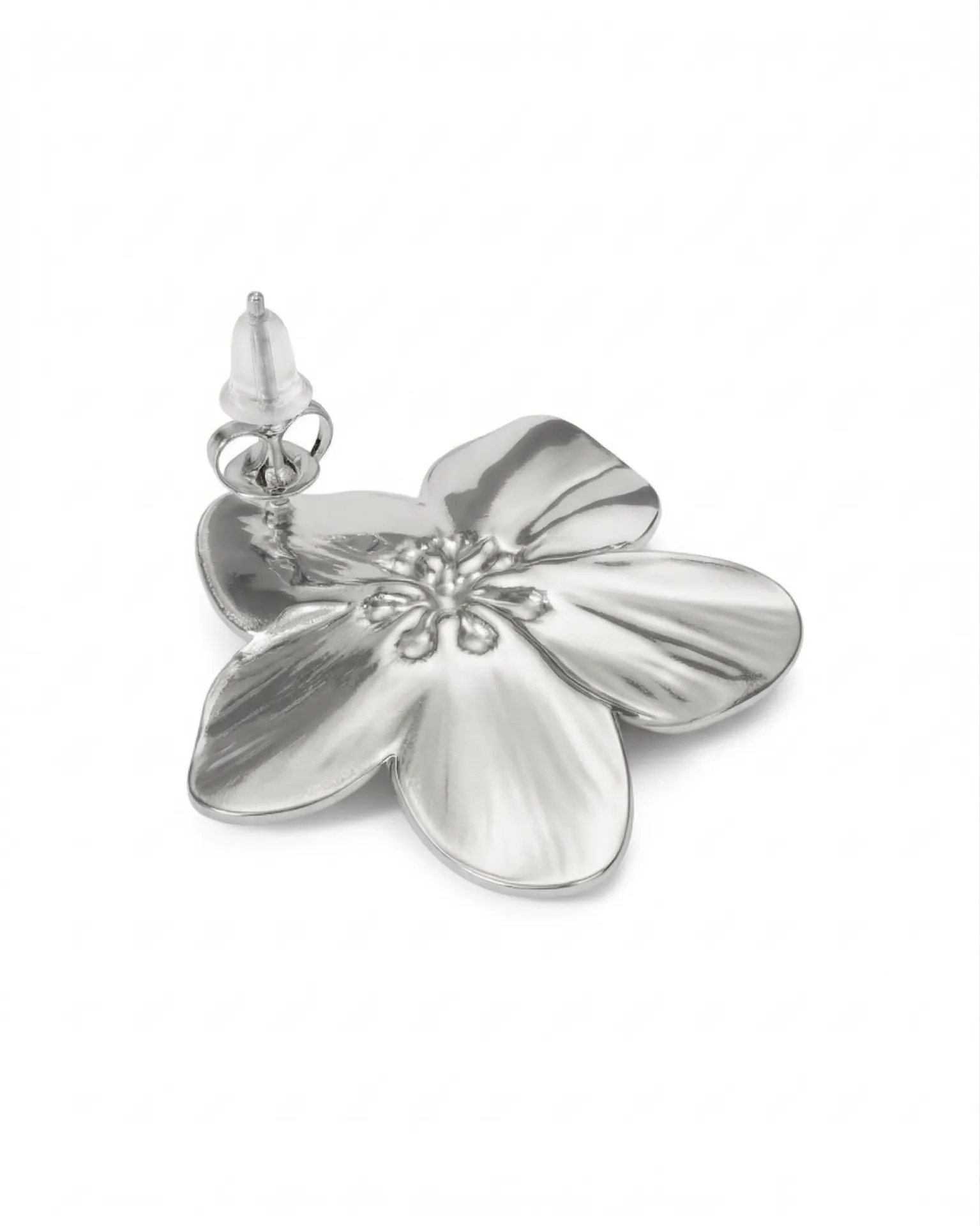 Aro Flor Plateada
